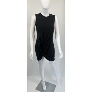 Shein Black Knot Tank Top Shirt Dress Size M Medium